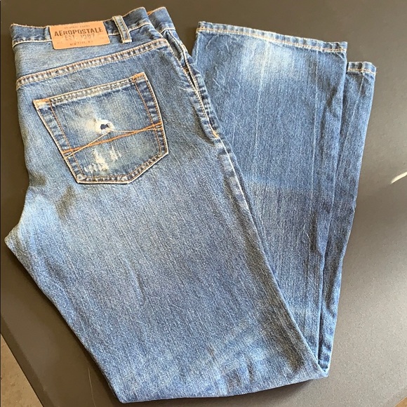 Aeropostale 31/32 blue jeans. Slim bootcut - Picture 2 of 8